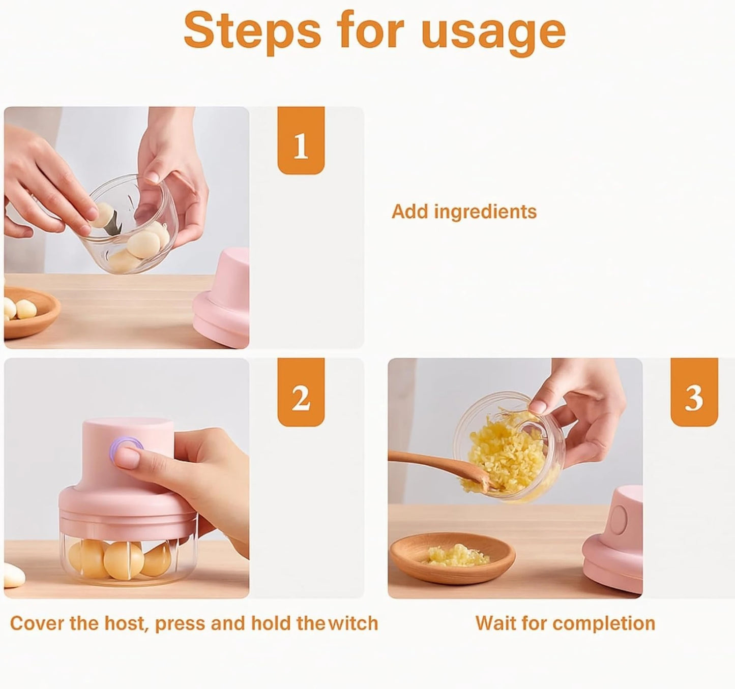 Electric Garlic Chopper Electric Vegetable Chopper