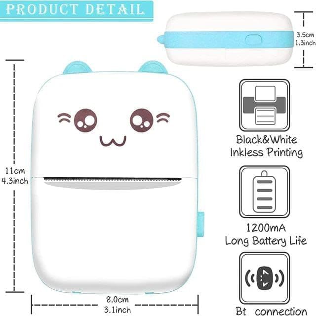 Smartphone Wireless Thermal Printer for Android and iOS with Smart Bluetooth Connection and Portable App Integration