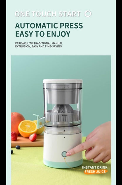 Rechargeable Portable Orange Juicer , One-Touch Operation , Easy to Clean, Fresh Juice Extractor for Orange, Lemon & Lime