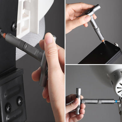 24 in 1 Magnetic Ratchet Screwdriver Set, Multi Bit DIY Magnetic Screwdriver Set, Portable Repair Tool Kit with Case for Furniture, Electronics, Computer, Bicycle