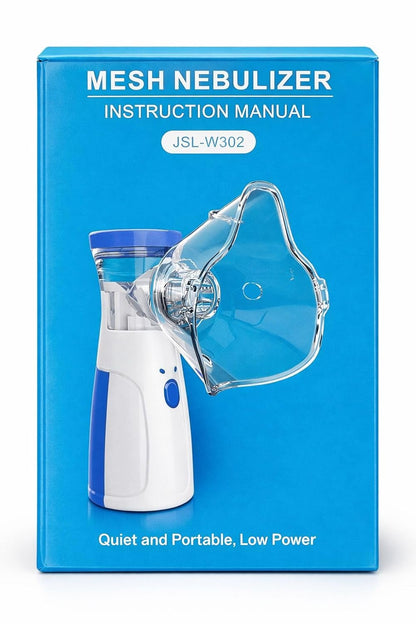 Mesh Nebulizer, Portable Handheld Nebuliser Machine, Model JSL-W302, Quiet and Low Power Operation