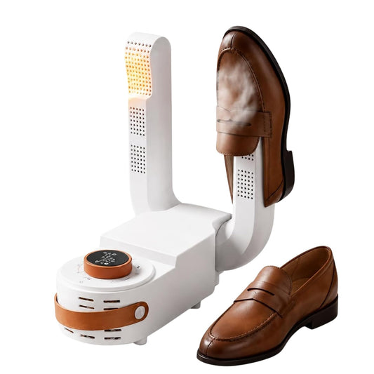 Portable Shoe Dryer with Warm Air Drying, Deodorizing, Foldable Design for Shoes, Boots & Gloves