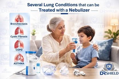 Mesh Nebulizer, Portable Handheld Nebuliser Machine, Model JSL-W302, Quiet and Low Power Operation