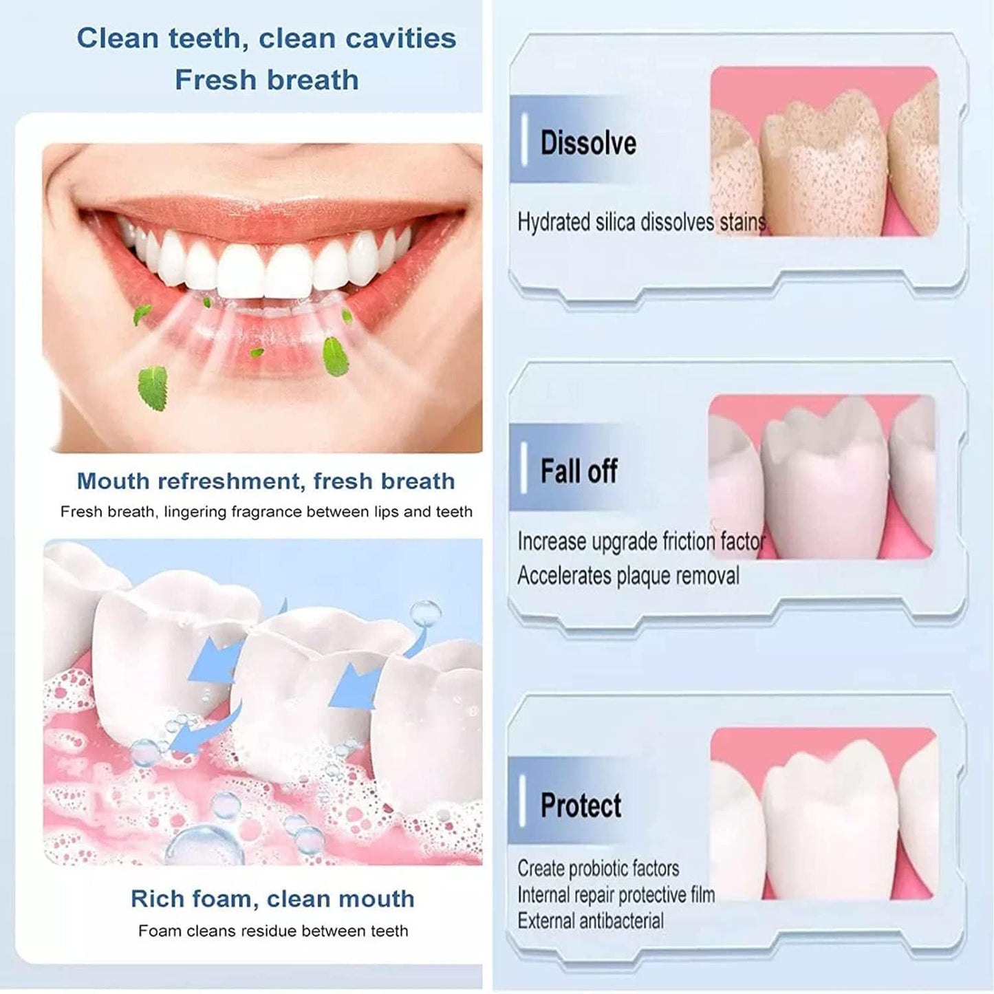 Sp-4 Probiotic Toothpaste - All Smiles Brightening & Stain Removing Toothpaste, Fresh Breath, Natural Tooth Whitening Agent (Pack of 2)