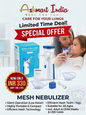 Mesh Nebulizer, Portable Handheld Nebuliser Machine, Model JSL-W302, Quiet and Low Power Operation