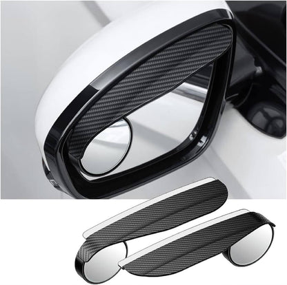 2-in-1 Universal Car Side Mirror Rain Guard & HD Blind Spot Mirror (2-Piece Set)