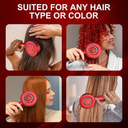 Premium Head Scalp Electric Head Massager Brush for Hair Growth, Stress Relief & Relaxation | 2-in-1 Scalp Massager with Hair Oil Applicator | Boosts Blood Circulation | Deep Massage Comb for Men & Women (Multicolor)