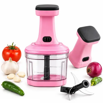 800ML Manually Handy Chopper Mixer Cut For Vegetable, Onion, Salad, Tomato Crush Chopper