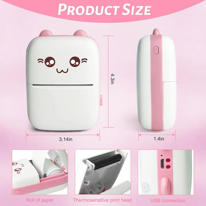 Smartphone Wireless Thermal Printer for Android and iOS with Smart Bluetooth Connection and Portable App Integration
